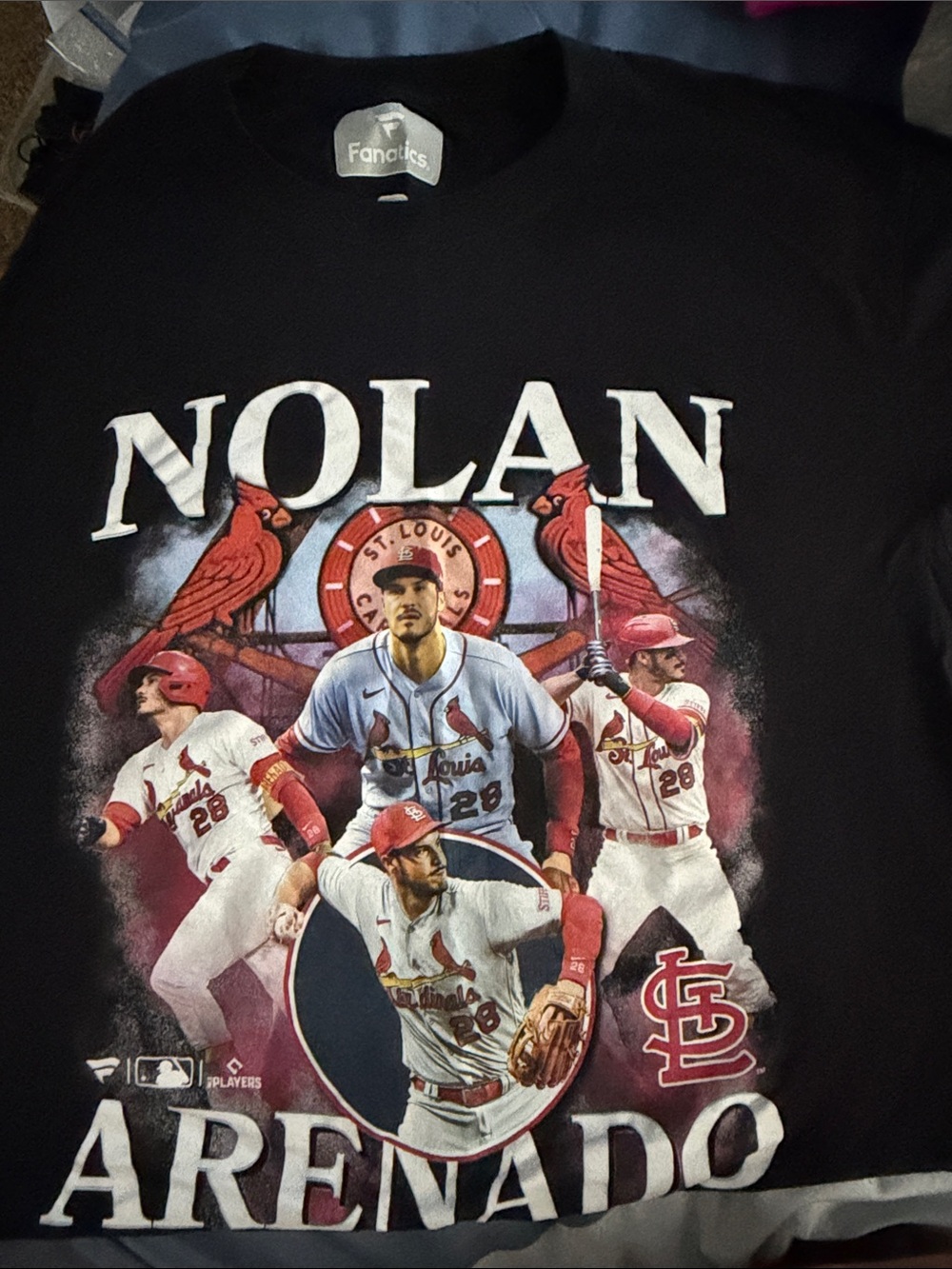 Fanatics Black Nolan Arenado St. Louis Cardinals Graphic Tee